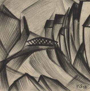 Kurt Schwitters - Z 107 Leinbrücke