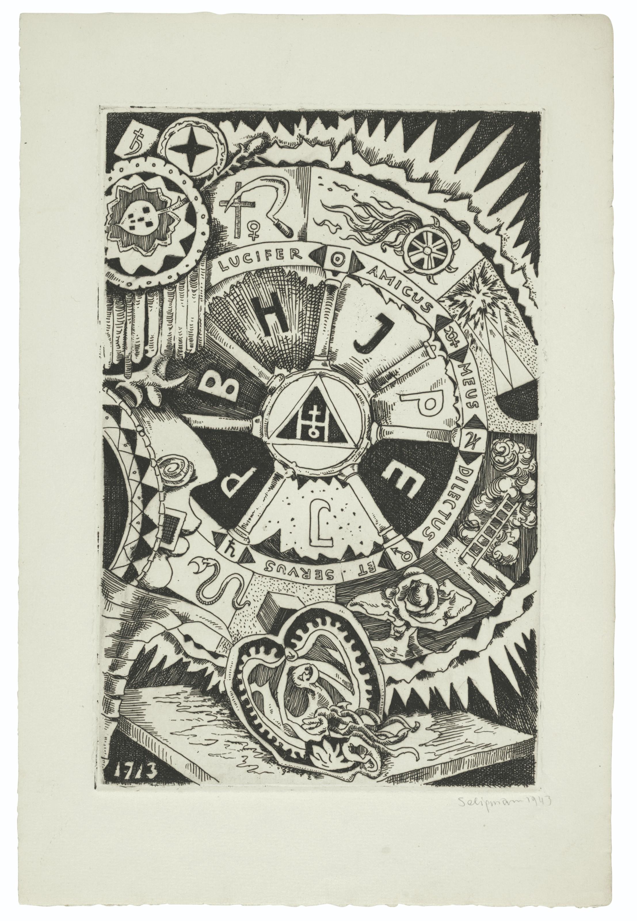 Kurt Seligmann - André Breton,  Pleine marge , Nierendorf Gallery, New York, 1943