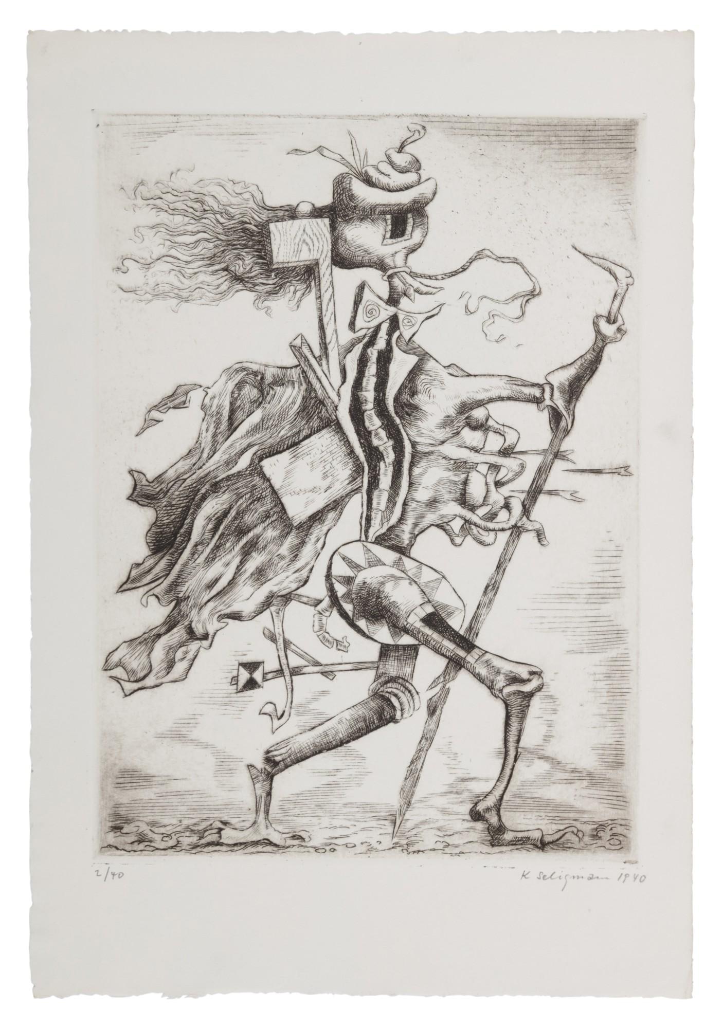 Kurt Seligmann - Jean Sans Terre Nettoyé Par Le Vide (Mason 82.I.A)