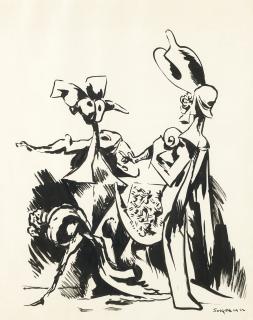 Kurt Seligmann - The Worshipper, 1952