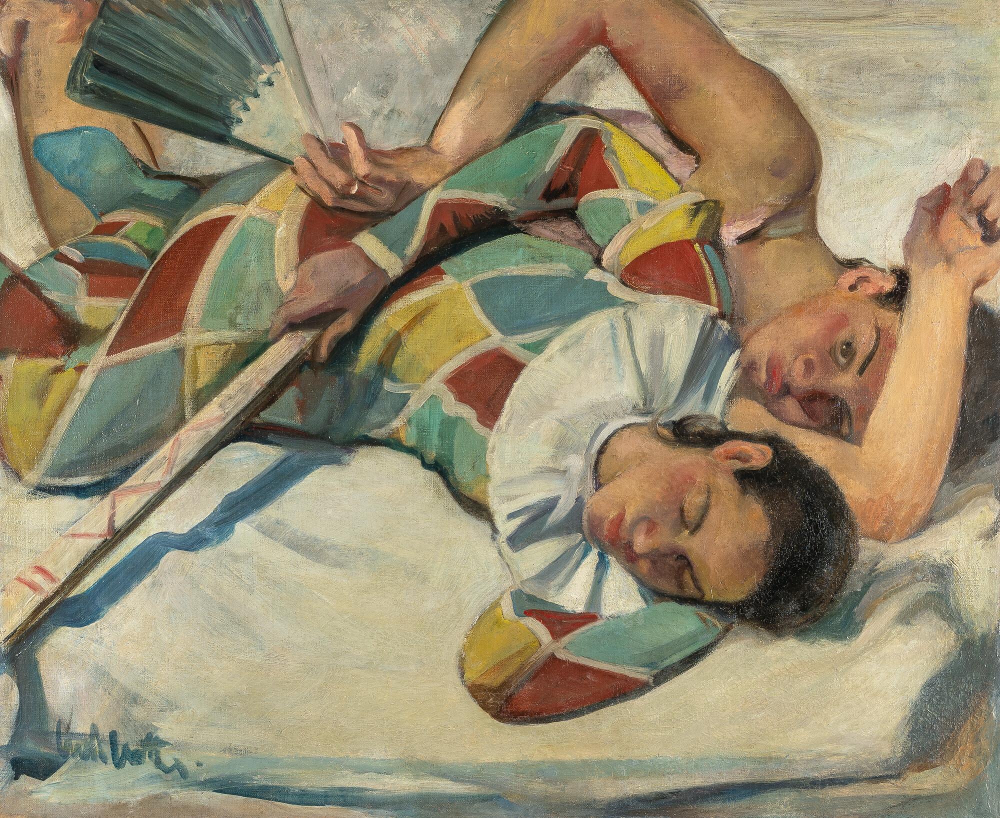 Kurt Witte - Liegendes Artistenpaar