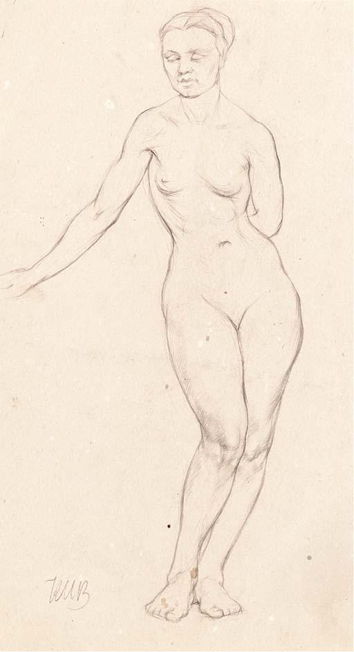 Kuzma Sergeevich Petrov-Vodkin - Standing Female Nude
