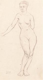 Kuzma Sergeevich Petrov-Vodkin - Standing Female Nude