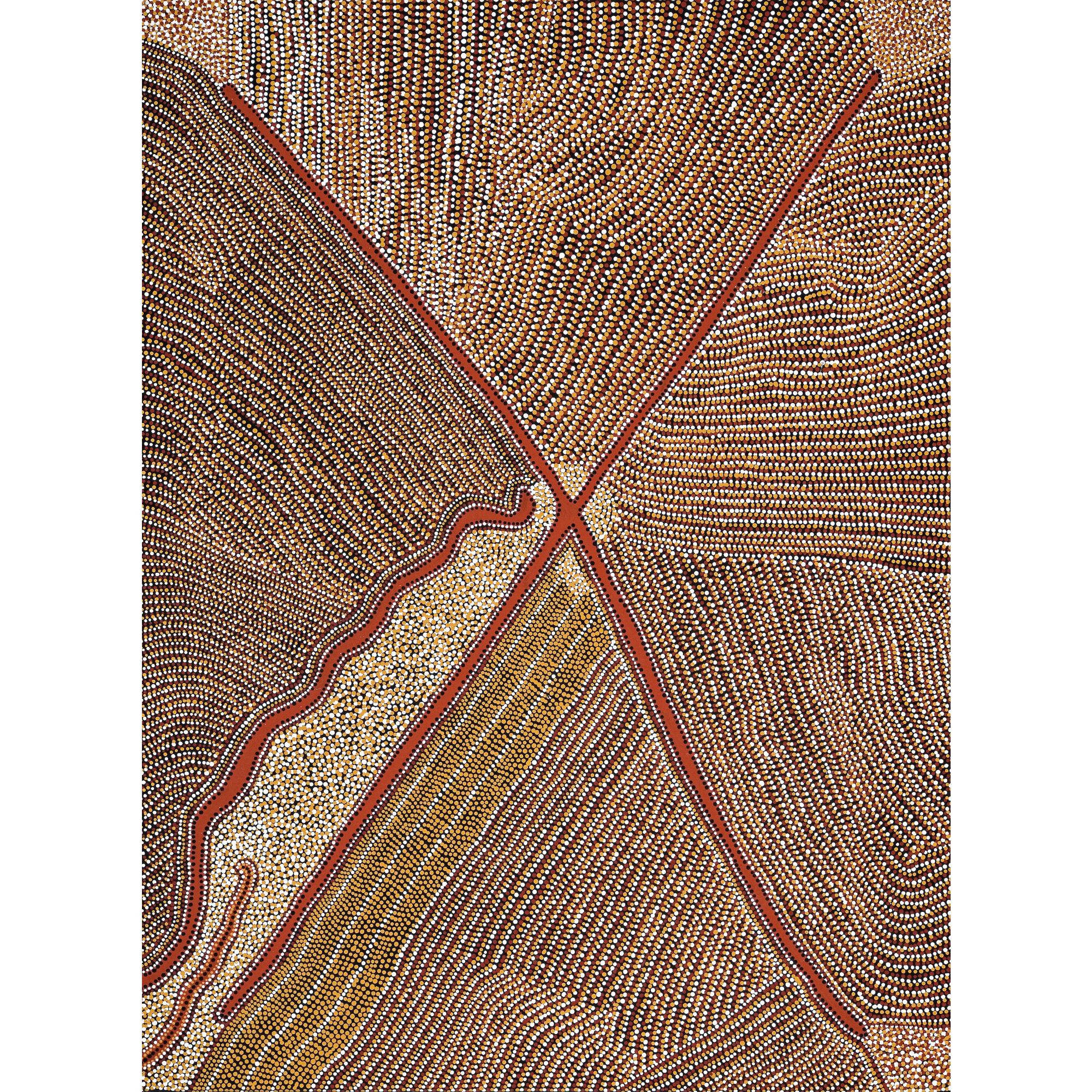 Kweyetwemp Petyarre - Arkerrthe Awelye, Mountain Devil Lizard Dreaming