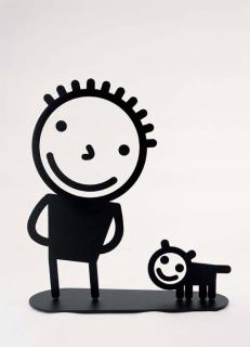 Kwon Ki-Soo - Donguri with a dog & Plum Blossoms around a Cottage-Visting a friend on a snowy day