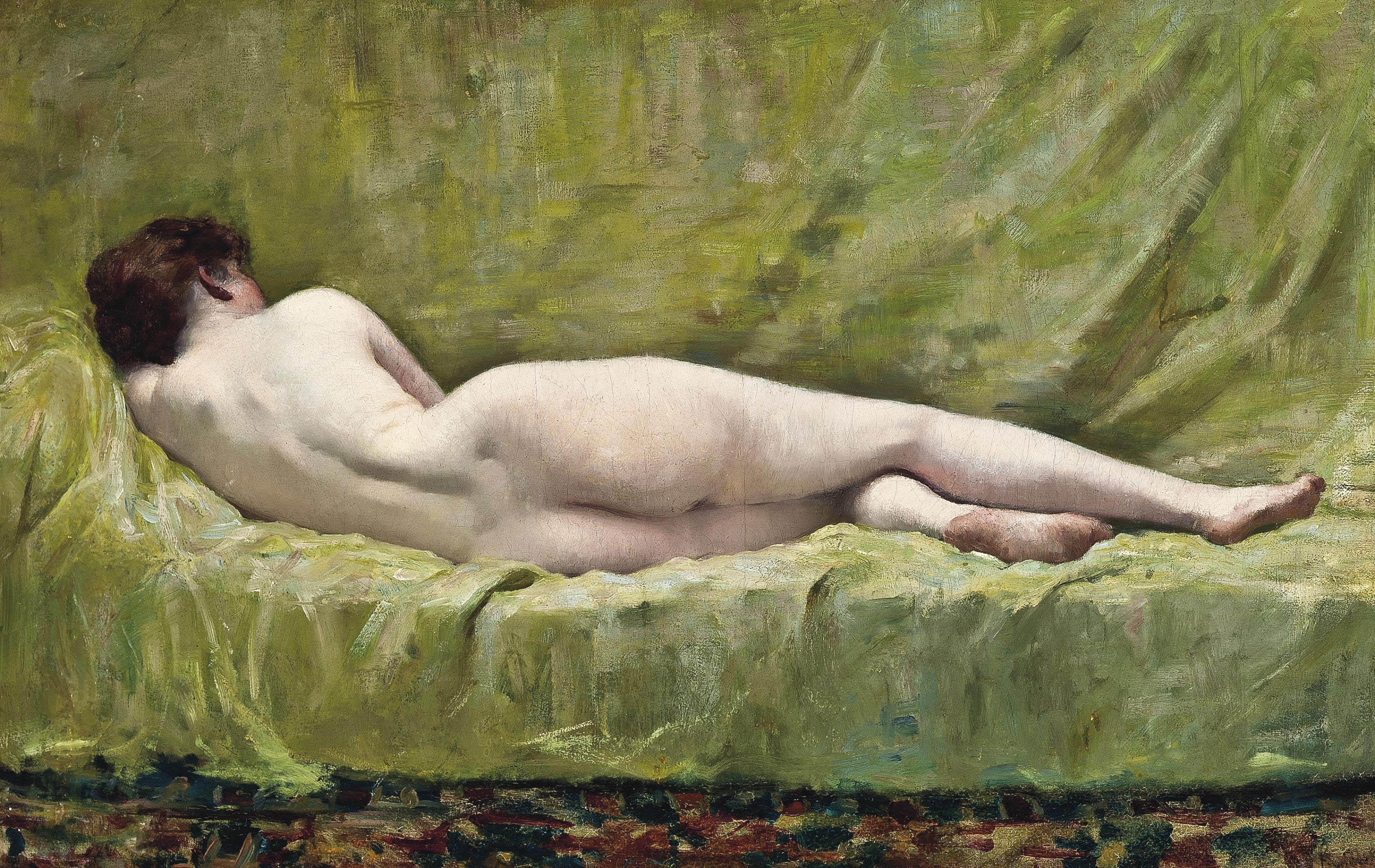 L. Kowalsky - Reclining nude