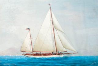 L. Papaluca - The Yacht Saharet In Neapolitan Waters