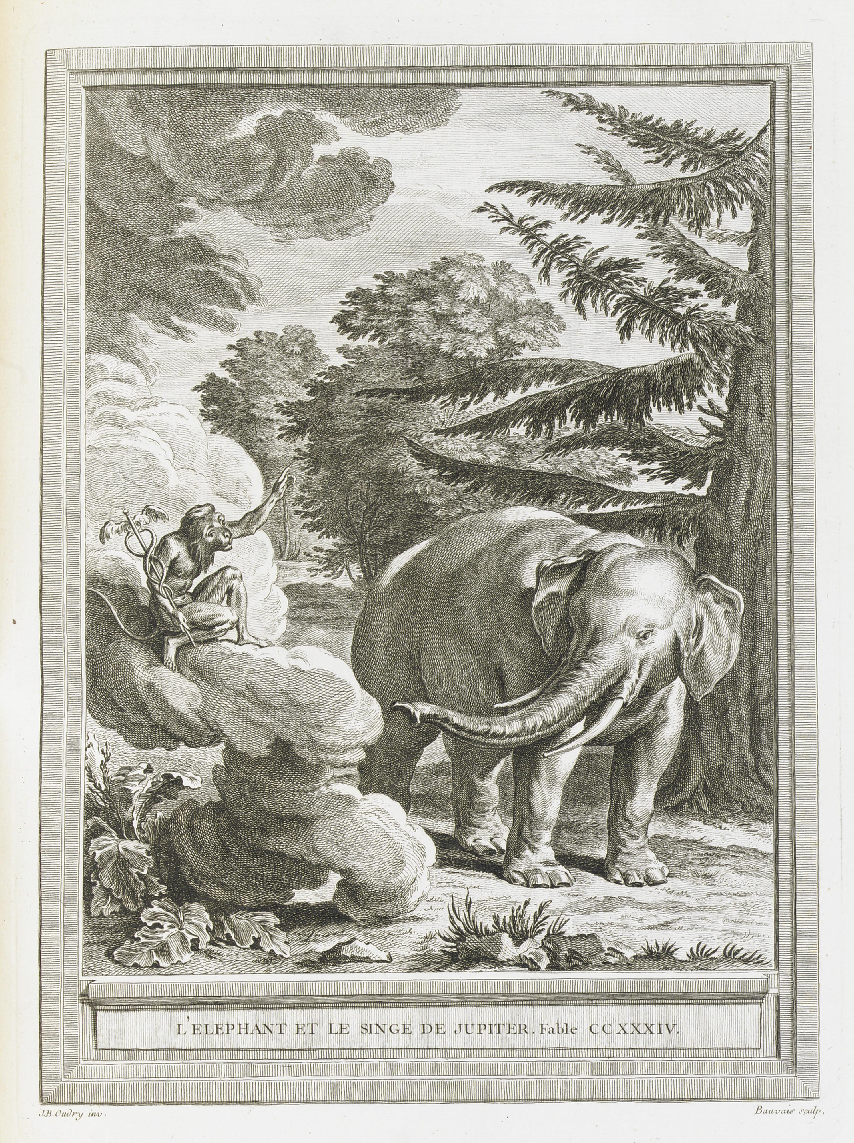 La Fontaine, Jean De - Fables Choisies. Parigi: Chez Desaint & Saillant E Durand, De L\'Imprimerie De Charles-Antoine Jombert, 1755-59