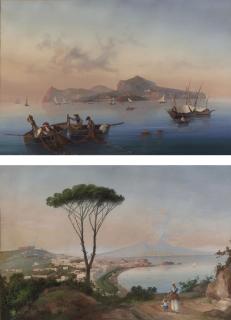 La Pira - A view of the Bay of Naples; and Fishing on the Bay of Naples