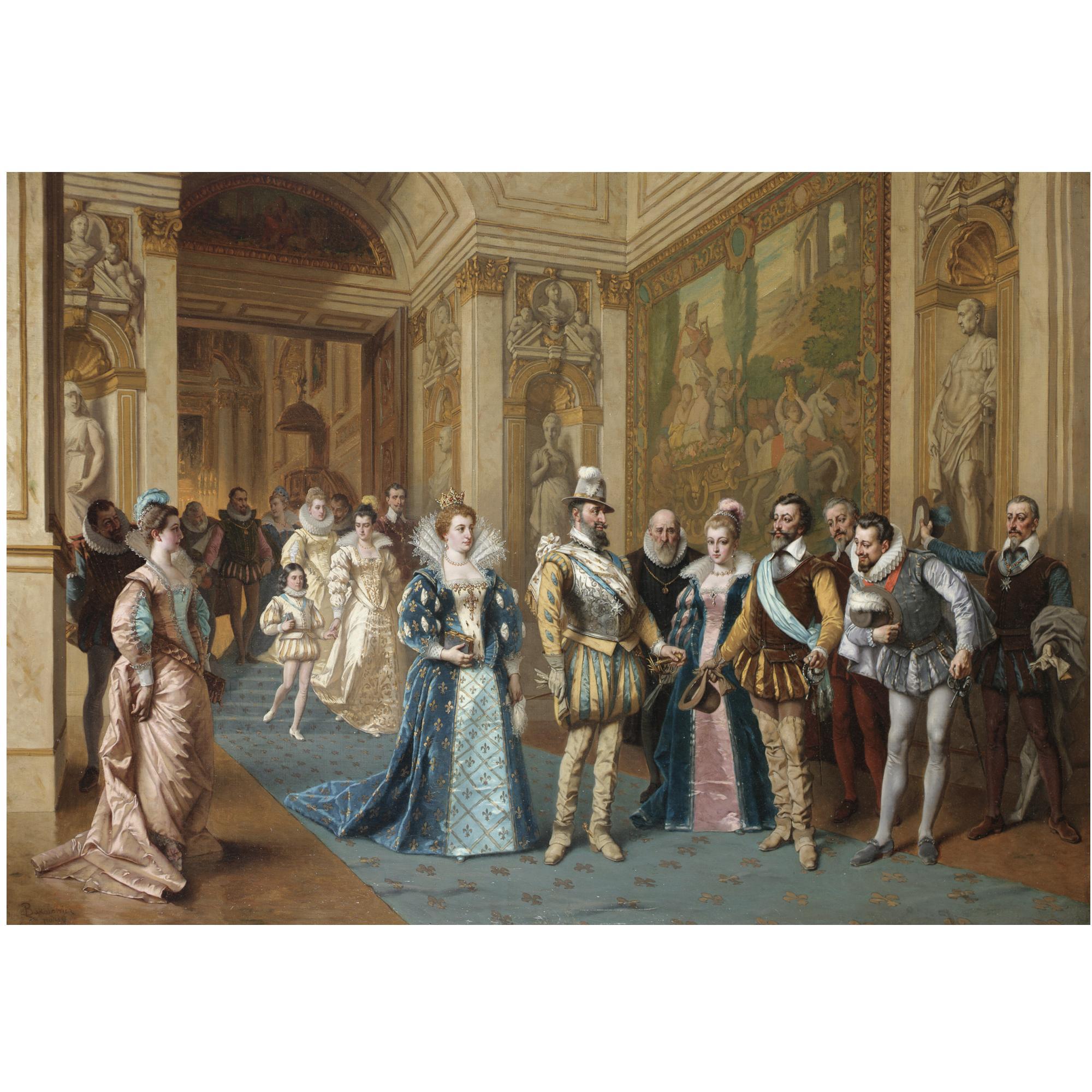 Ladislaus Bakalowicz - Polish Henri Iv And Marie De Medicis