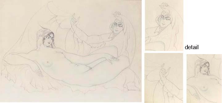 Lado Davidovich Gudiashvili - Reclining Odalisques