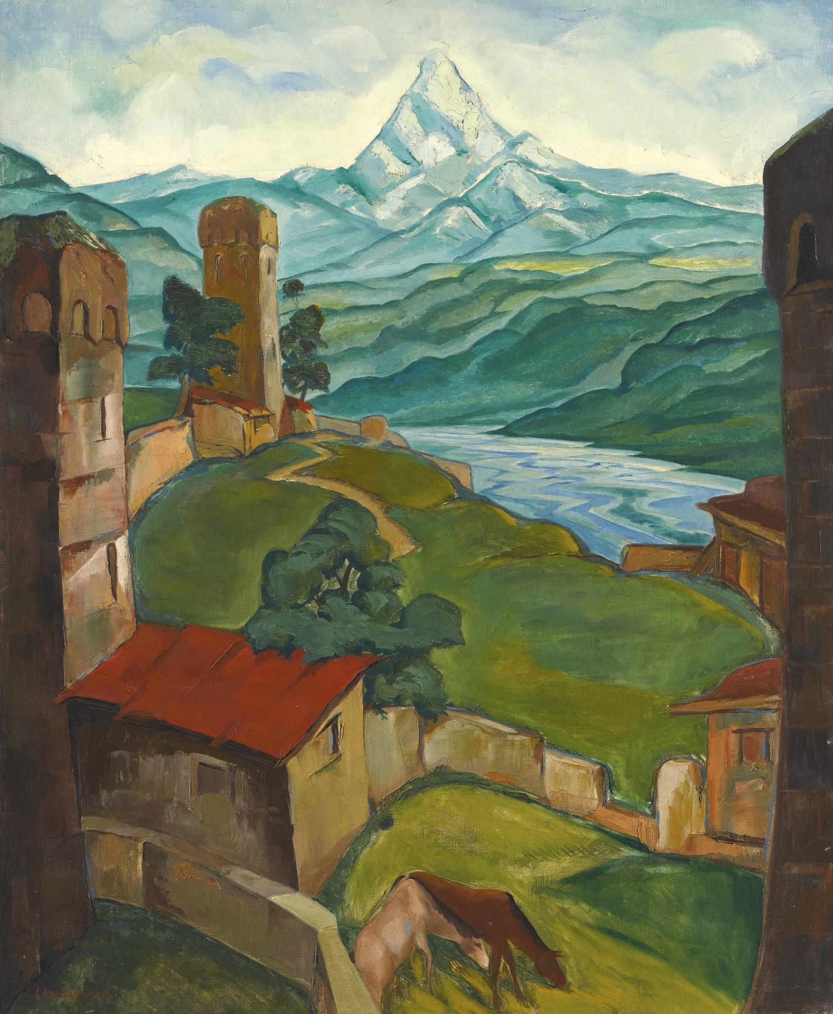Lado Davidovich Gudiashvili - Svaneti Landscape