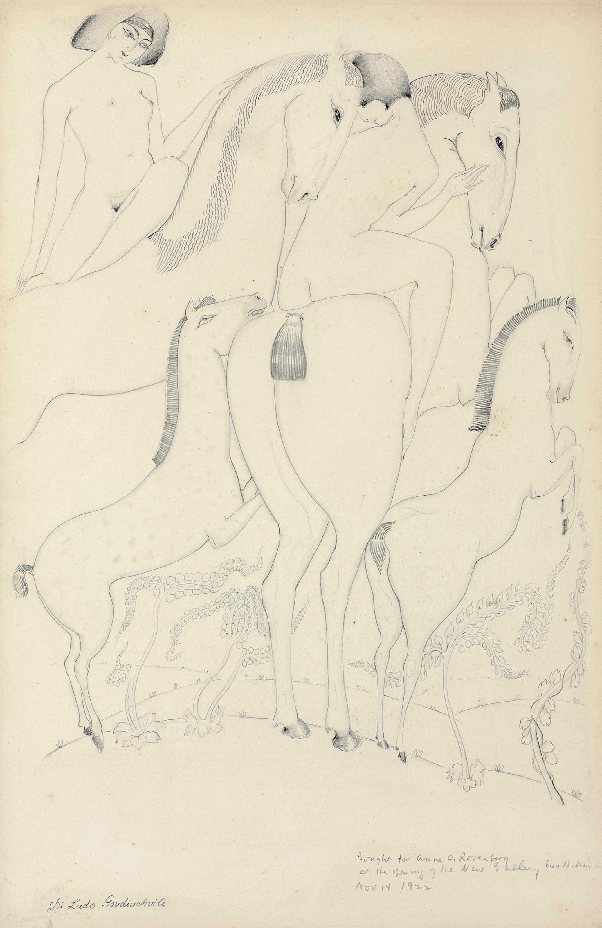 Lado Gudiashvili - Les Chevaux