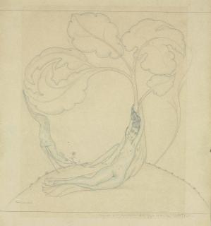 Lado Gudiashvili - Odalisque with deer