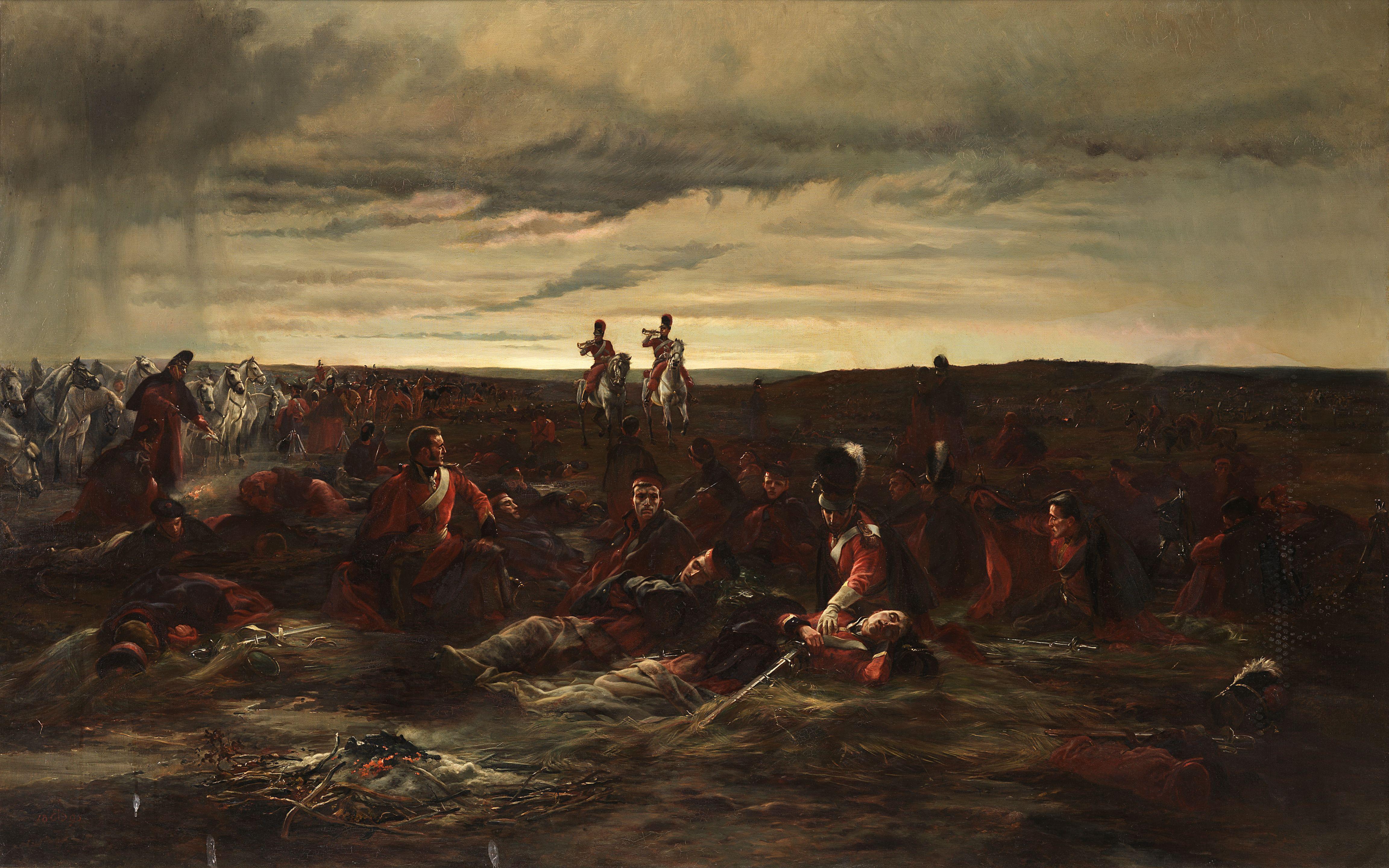 Lady Elizabeth Butler - Dawn Of Waterloo