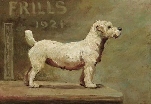 Lady Helena Gleichen - Frills, a terrier
