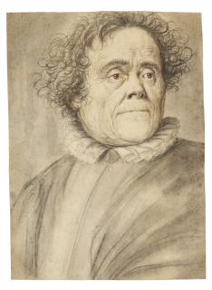 Lagneau - Portrait of an elderly man, bust-length, looking to the right