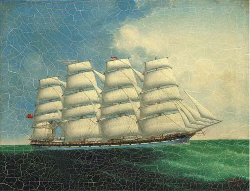 Lai Fong Of Calcutta - The Four-Master County Of Edinburgh At Sea