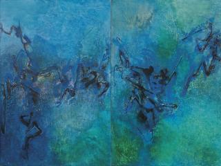 Lalan - Les Formes Sortent Du Bleu Et Du Vert (Diptych)