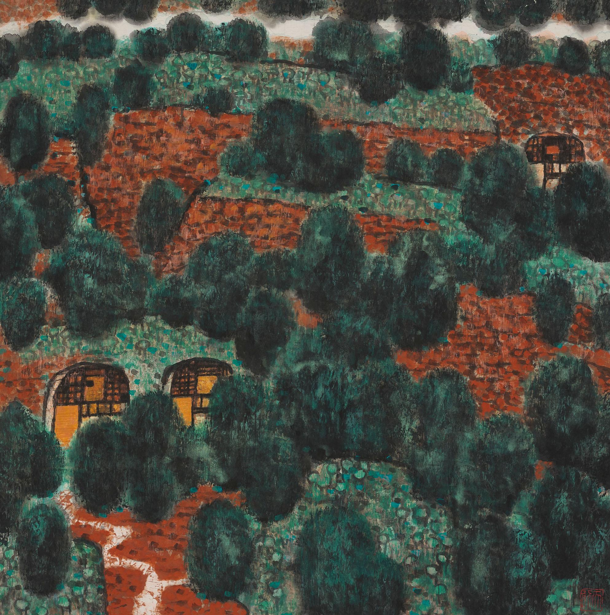 Lam Tian Xing - Village Scene