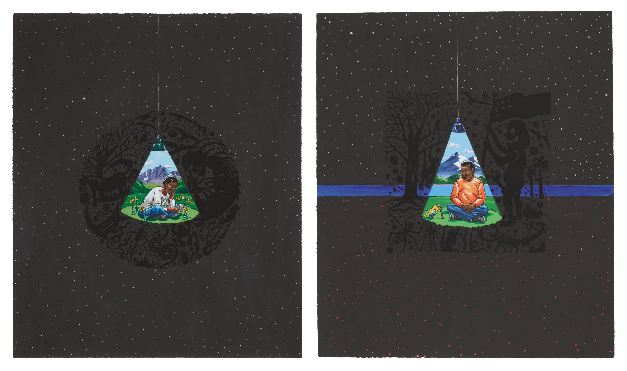 Lamar Peterson - I. Night Lite | II. Untitled [2 Works]