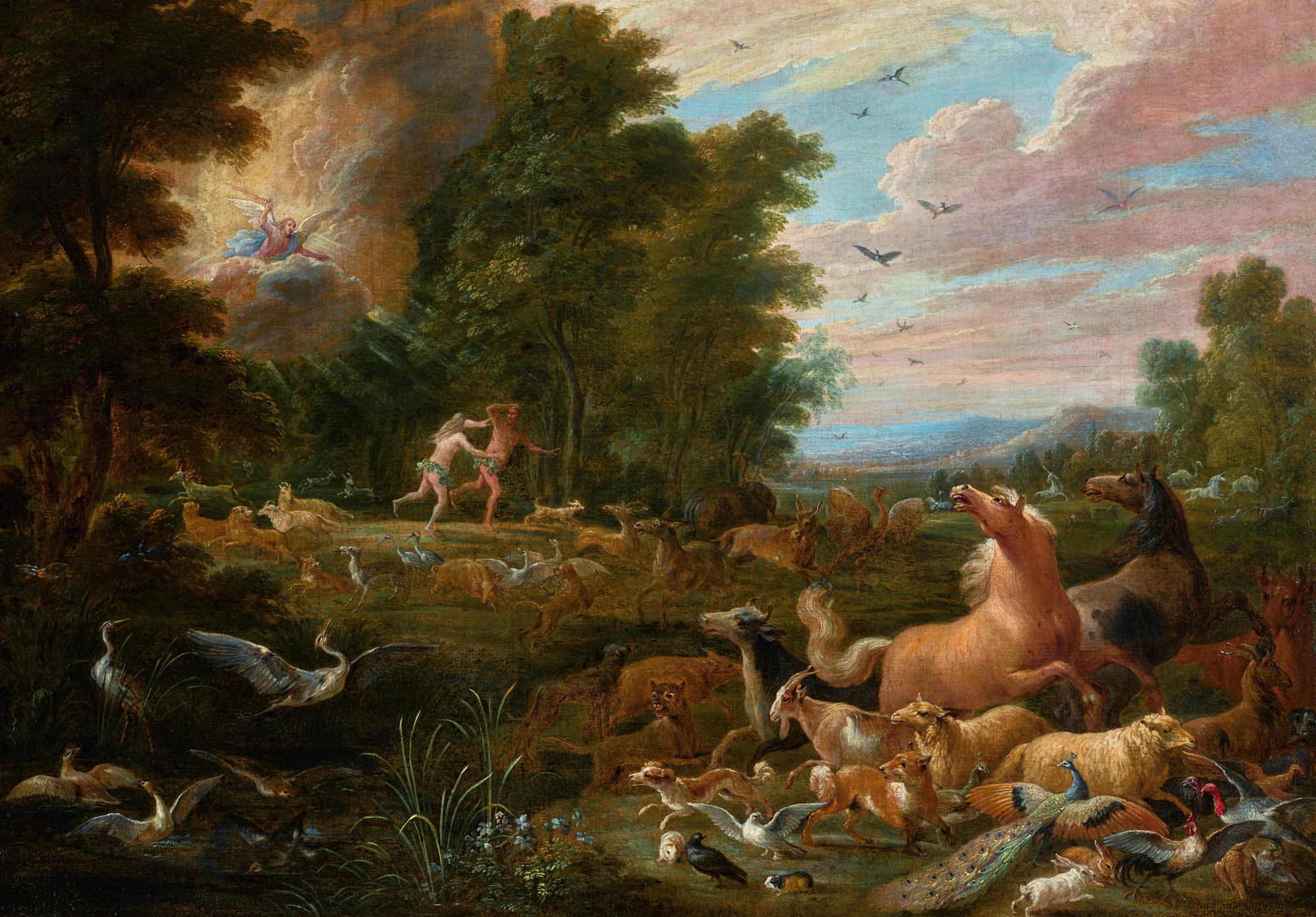 Lambert De Hondt The Elder - Expulsion From The Garden Of Eden