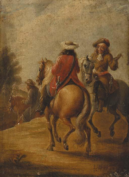 Lambert De Hondt - Horsemen  on the trot