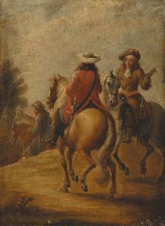 Lambert De Hondt - Horsemen  on the trot