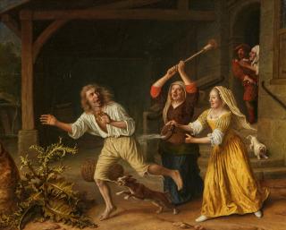 Lambert Doomer - Die Ausweisung des Verlorenen Sohnes aus dem Bordell