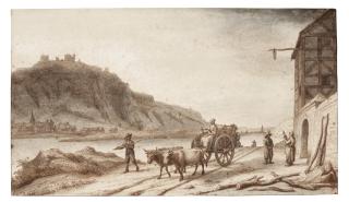 Lambert Harmensz. Doomer - The Rhine Near Hammerstein, With Andernach, Seen From The North