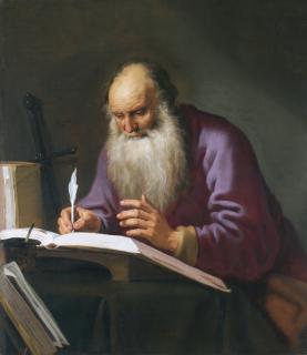 Lambert Jacobsz. - Saint Paul The Hermit Writing In His Study