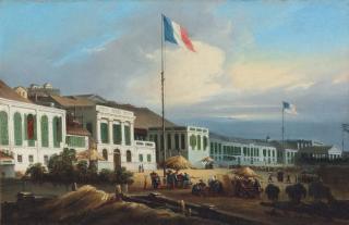 Lamqua - The French, American and British factories at Canton