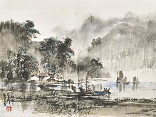 Lan Yinding - Misty Landscape