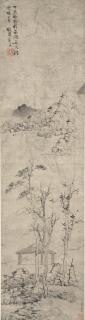 Lan Ying - Landscape after Ni Zan, 1647