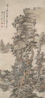 Lan Ying - Landscape After Wang Meng