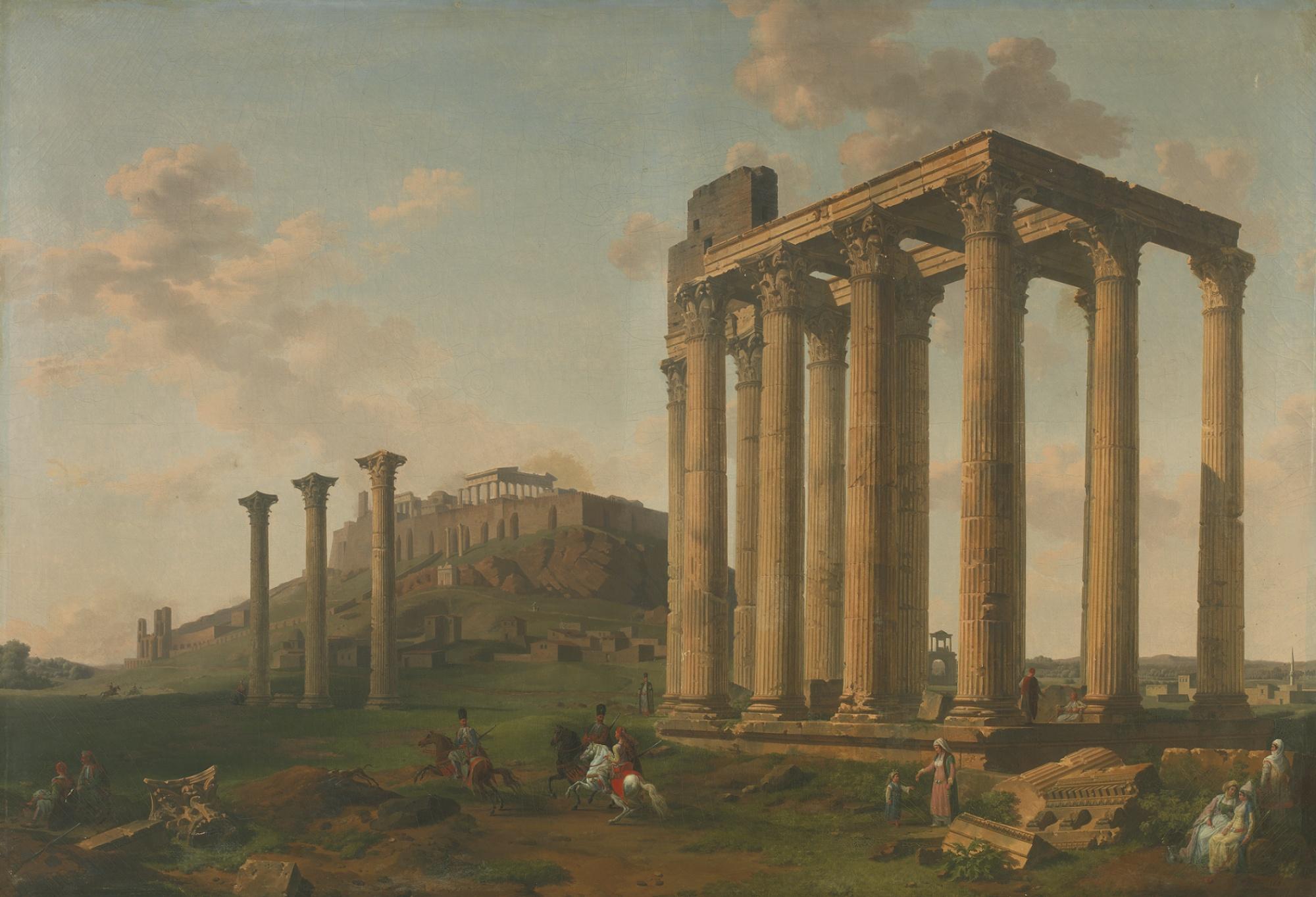 Lancelot-Théodore Turpin De Crissé - French vue Du Temple De Jupiter Et De L\'Acropole