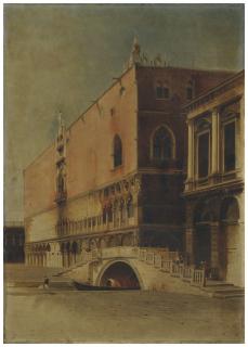 Lancelot Théodore Turpin De Crissé - Venise : vue du palais des Doges depuis la place Saint-Marc