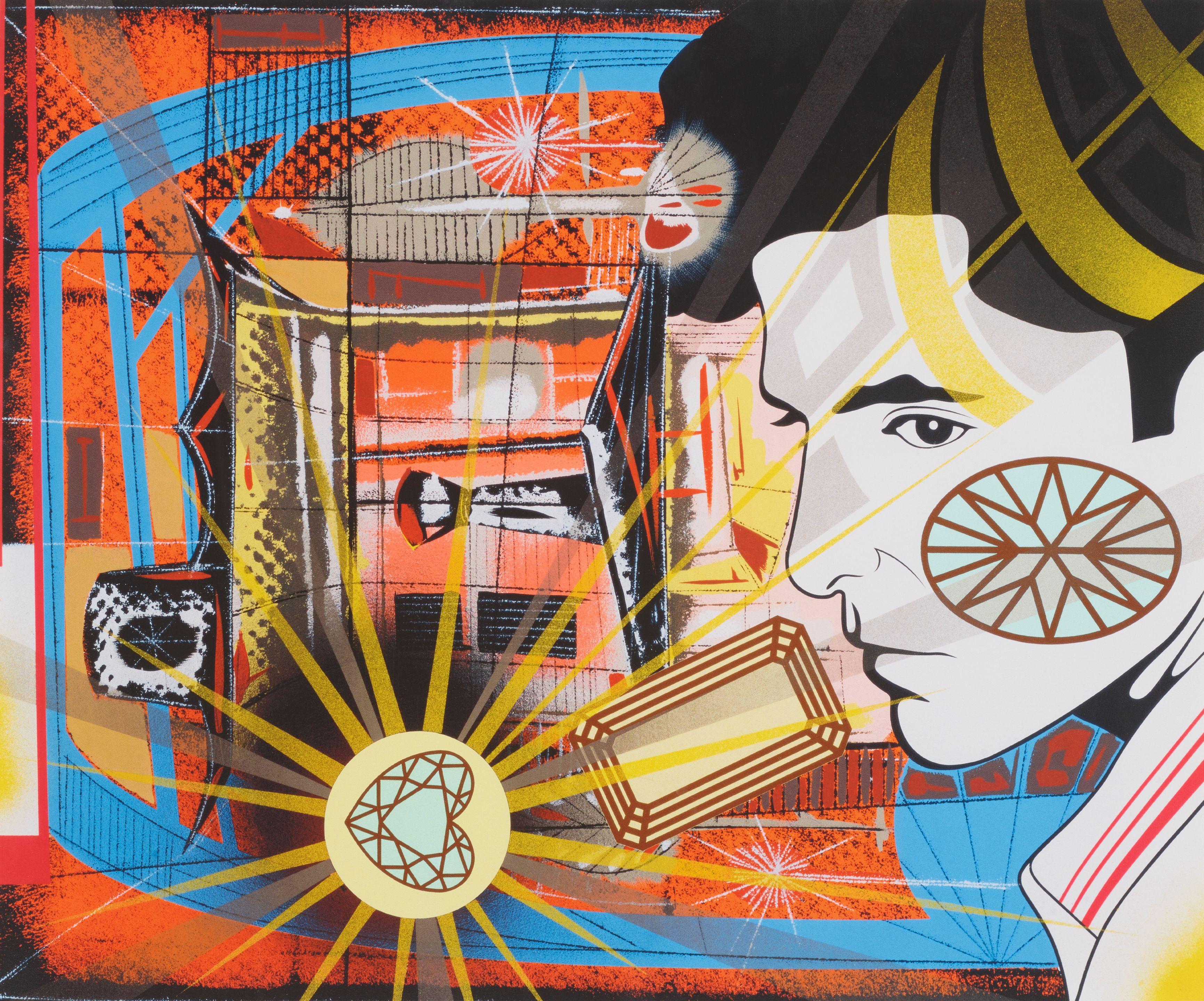 Lari Pittman - All That Glitters is Gold (for Liberace), from the 1989 portfolio