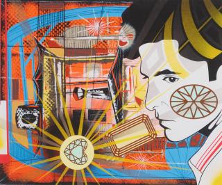 Lari Pittman - All That Glitters is Gold (for Liberace), from the 1989 portfolio