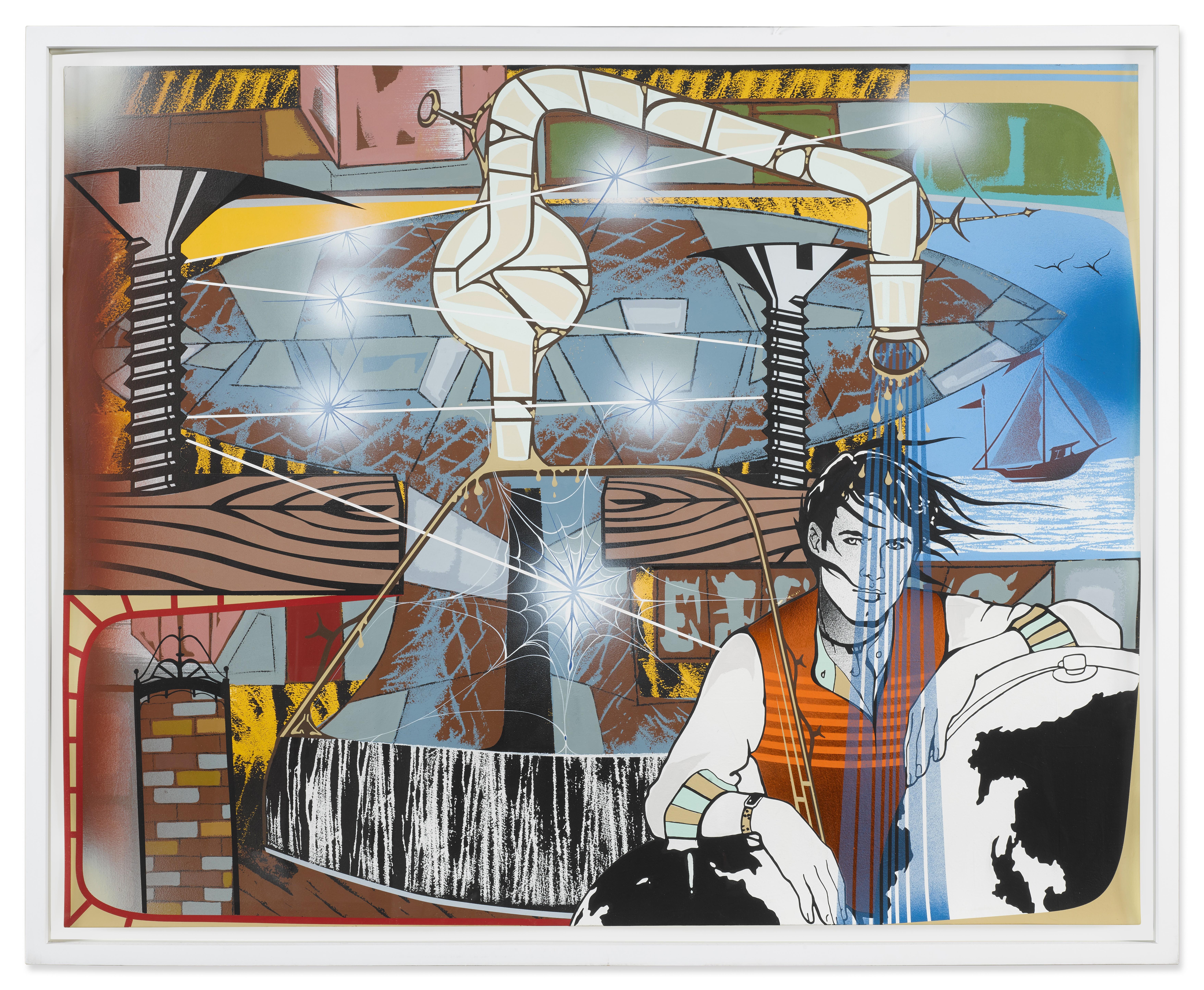 Lari Pittman - Optimal setting for atmospheric conditions that can induce hallucination in the male