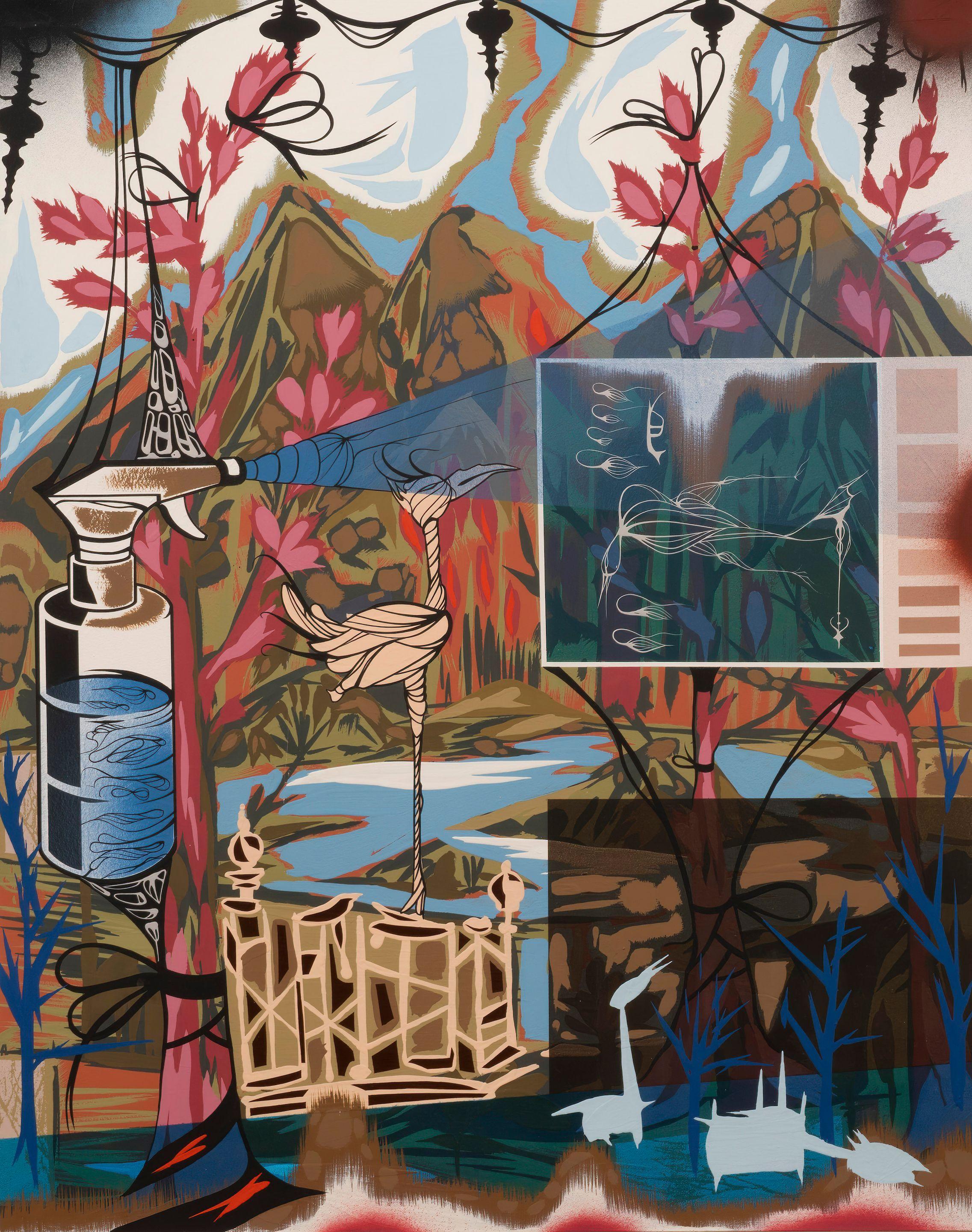 Lari Pittman - Sans titre # 6