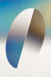 Larry Bell - ELIN 16 (Ellipse with insert), 1981