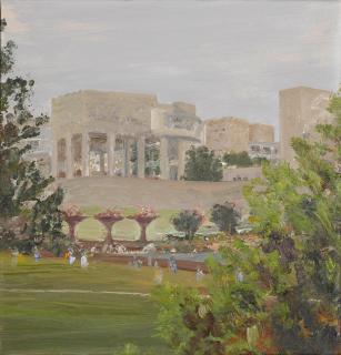Larry Cohen - View of the Getty Museum, 2000