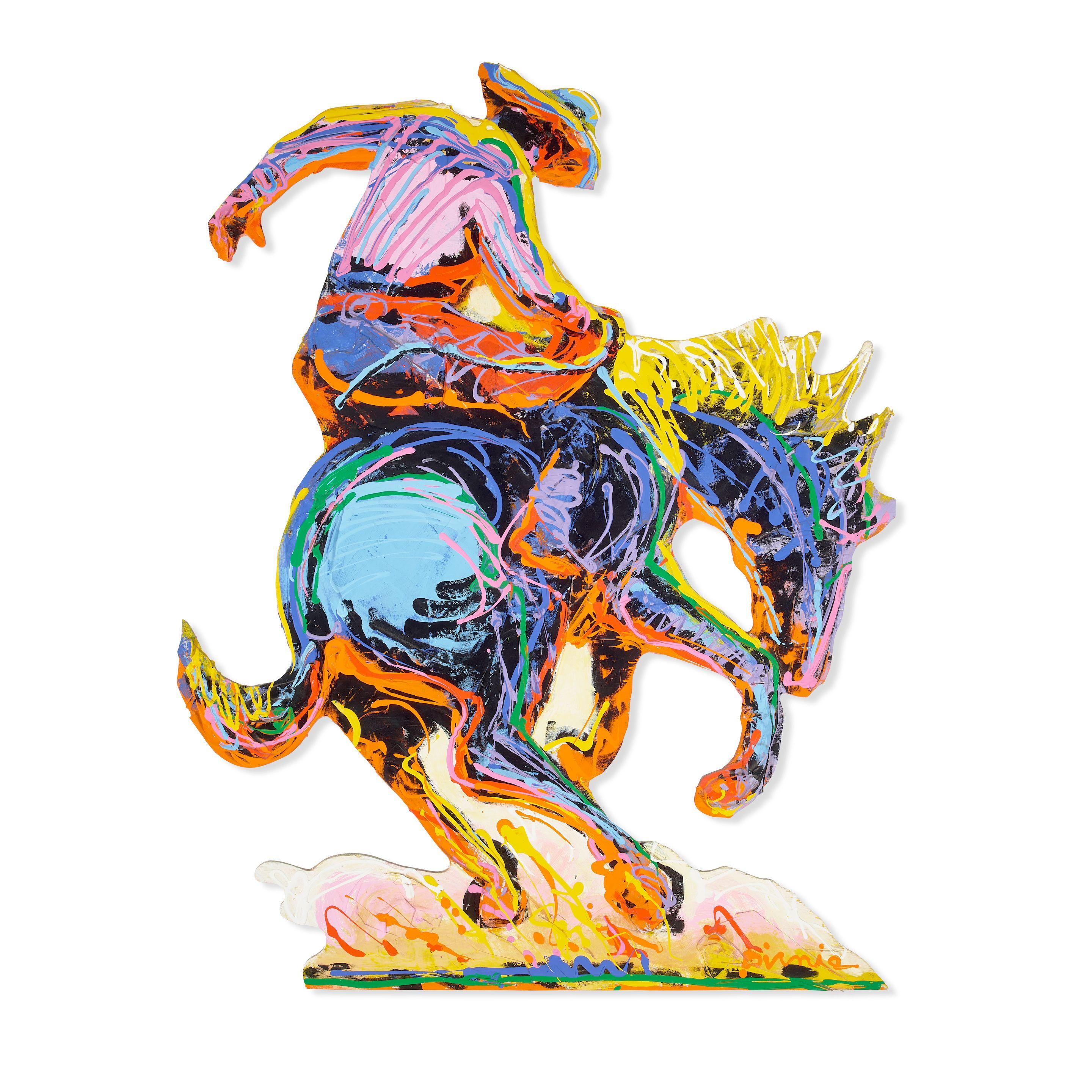 Larry Pirnie - Sky Ridin\' 43 x 33 in. unframed