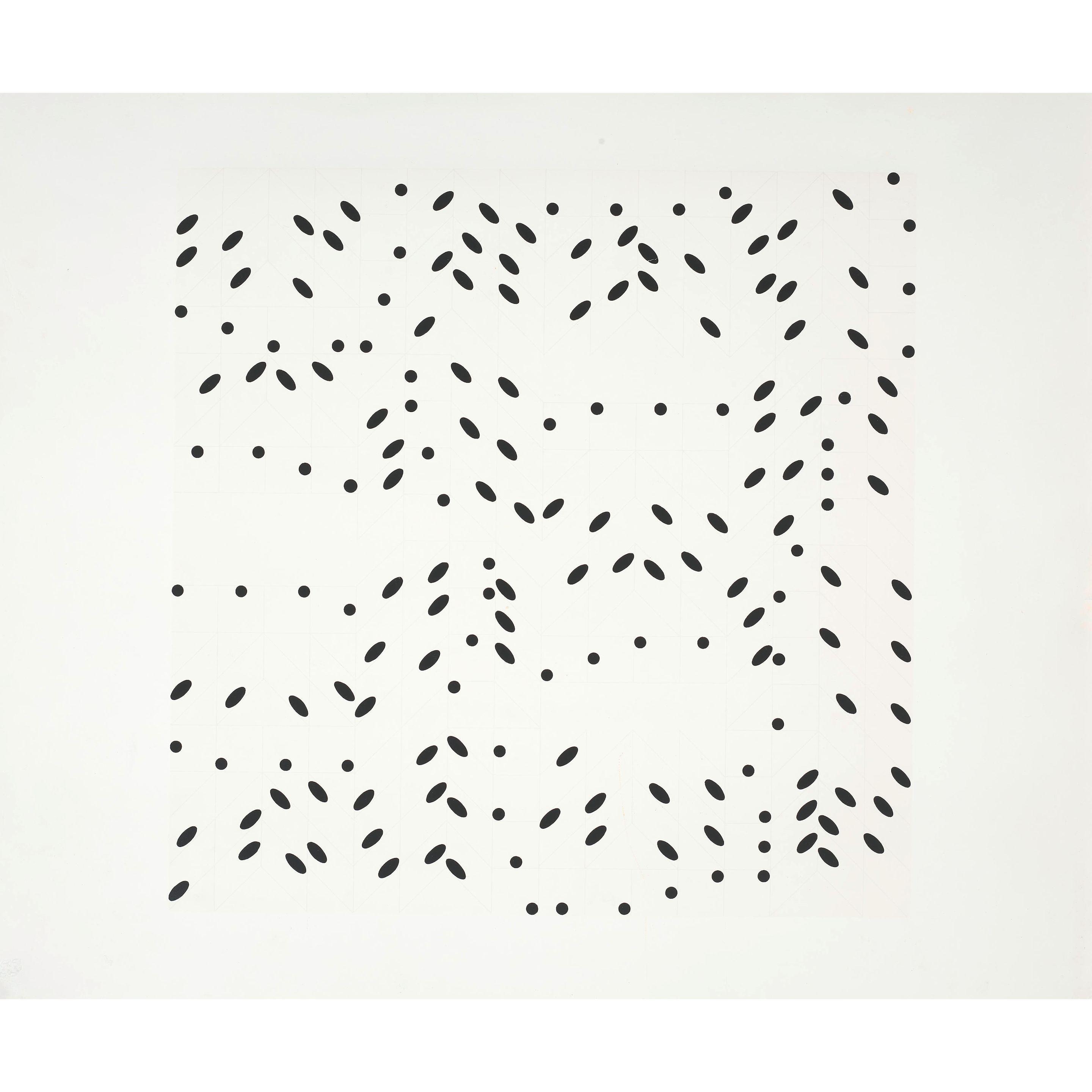 Larry Poons - Untitled from X + X \'Ten Works by Ten Painters