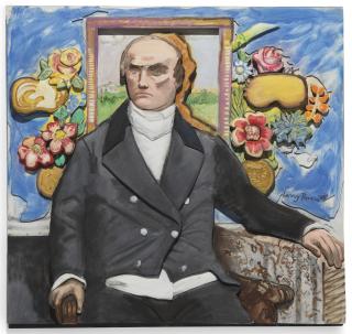 Larry Rivers - Daniel Webster and a Blue Wall