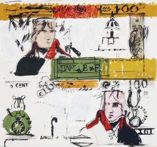 Larry Rivers - Double French Money, From Four On Plexi