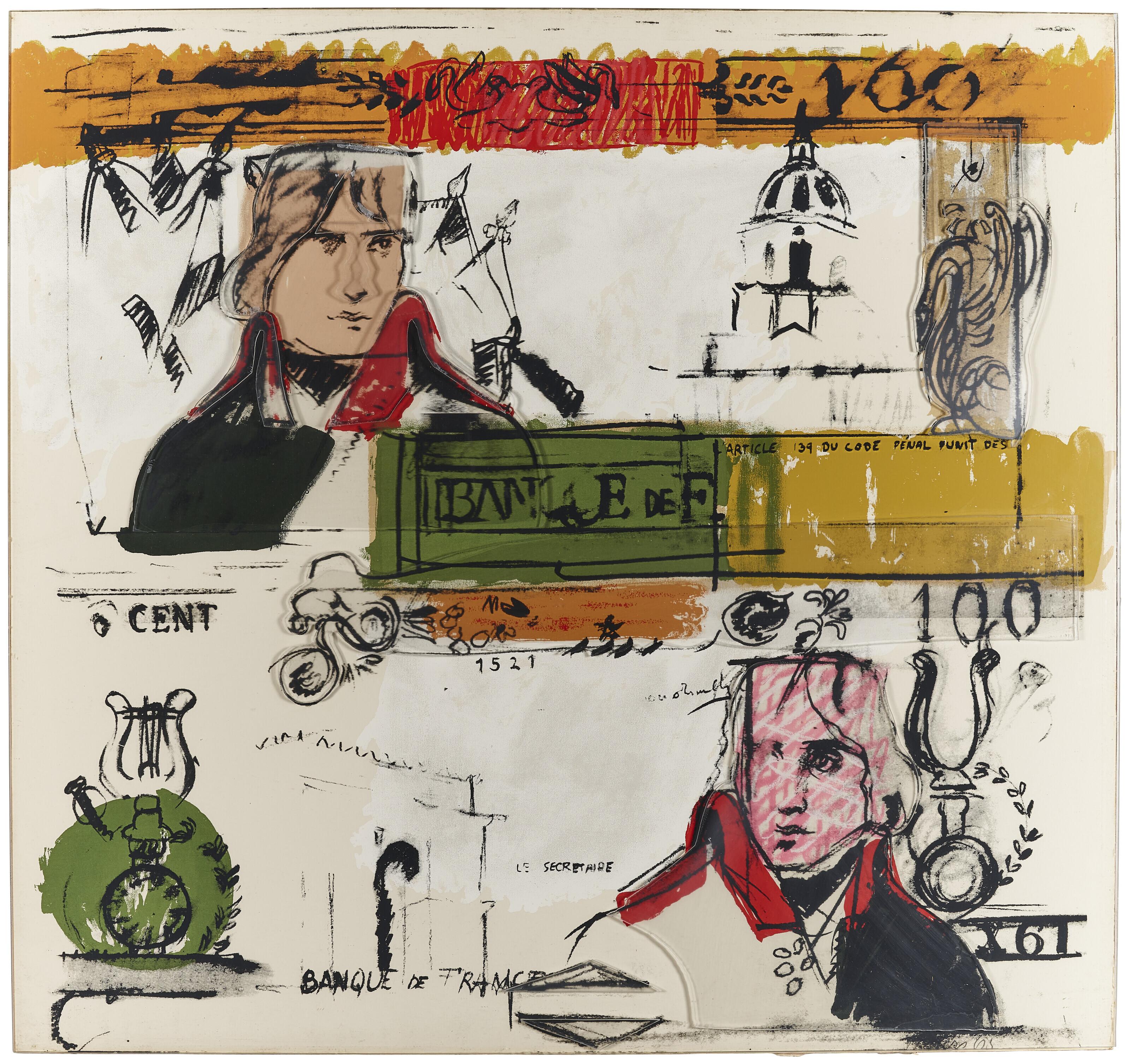 Larry Rivers - Double French Money, From Four On Plexiglas