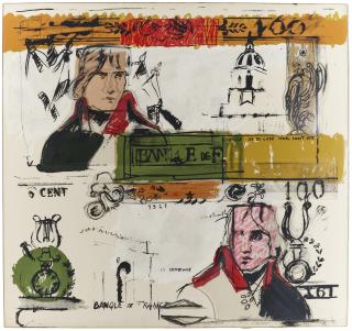 Larry Rivers - Double French Money, From Four On Plexiglas