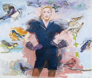 Larry Rivers - Fashion Blue Dress And The Birds